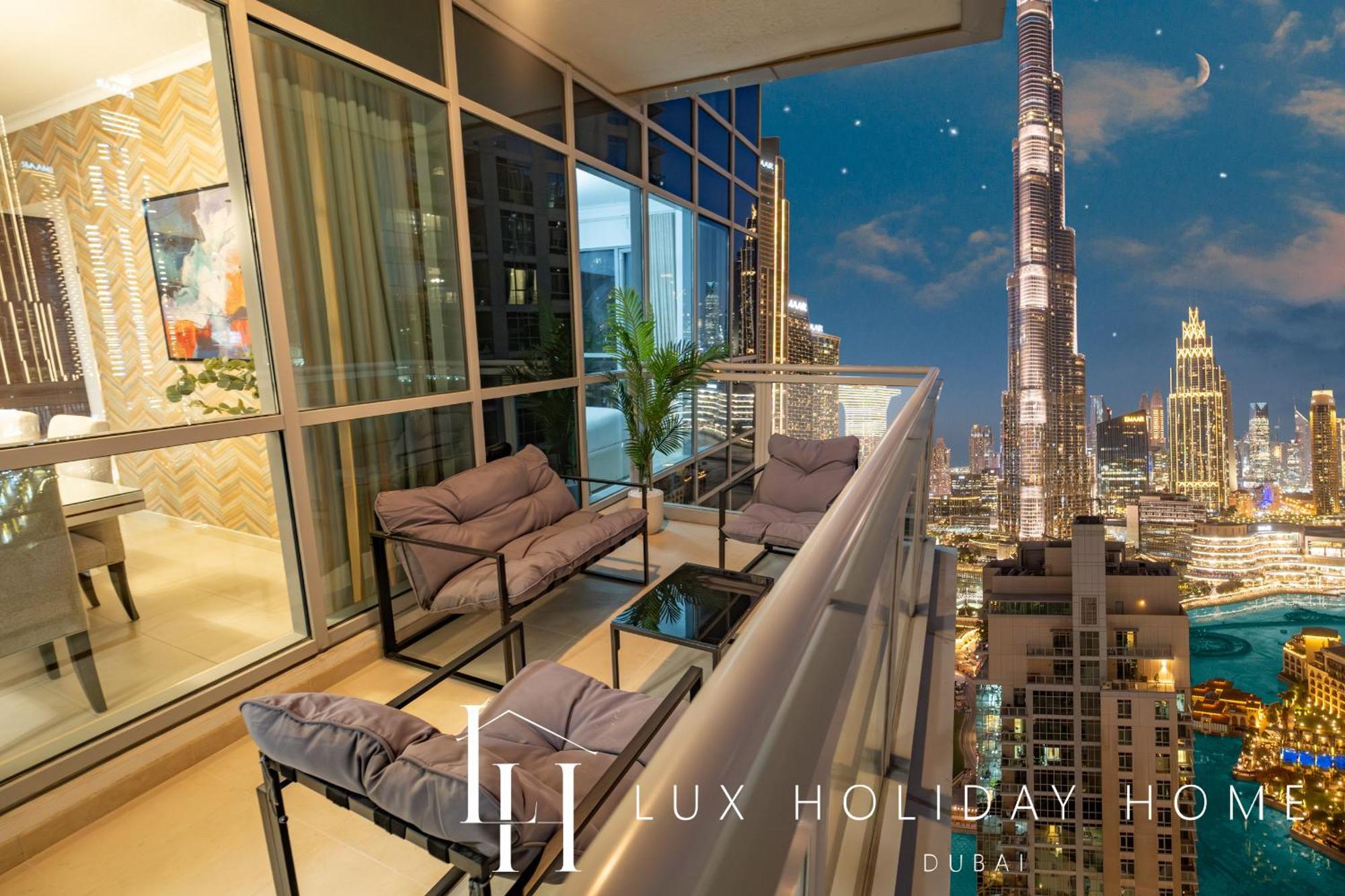 Lux The Burj Khalifa Fountain View Apartment Dubai